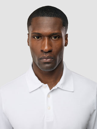 Evolve Pique Polo White