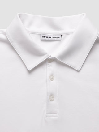 Evolve Pique Polo White