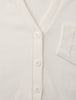 Fine Knit Cardigan Off White