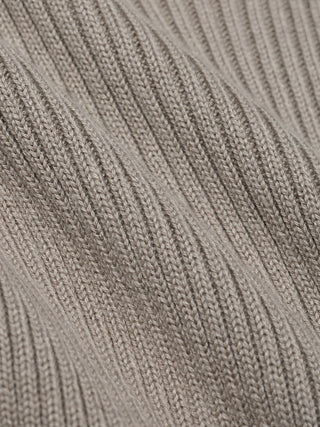 Women's Fine Knit Rib Vest Dark Sand