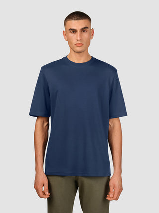 Heavy Box Fit T-shirt Navy
