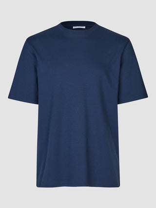 Heavy Box Fit T-shirt Navy