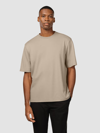 Heavy Box Fit T-shirt Stone Beige