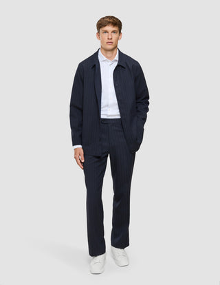 Heritage Pants Relaxed Fit Dark Navy Pinstripe