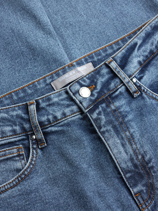 Jeans Straight Snow Blue Wash