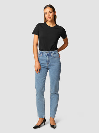 Jeans Tapered Snow Blue Wash