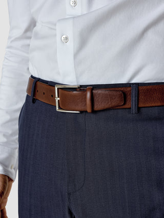 Leather Belt Dark Brown