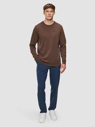 Lightweight Crewneck Saddle Brown