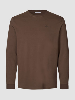 Lightweight Crewneck Saddle Brown