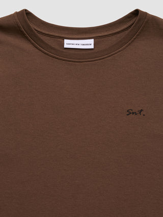 Lightweight Crewneck Saddle Brown
