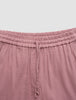 Women's Linen Pants Relaxed Dusty Cerise