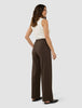 Women's Linen Pants Relaxed Espresso