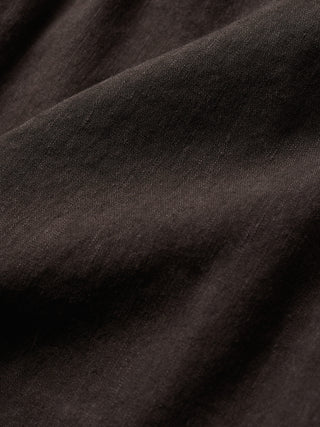 Linen Set Espresso Long Sleeved Shirt & Relaxed Shorts
