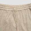 Linen Set Sandy Beige Long Sleeved Shirt & Relaxed Shorts