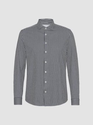 Classic Shirt Navy Stripes Slim