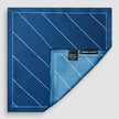 Pocket Square Navy Pinstripe