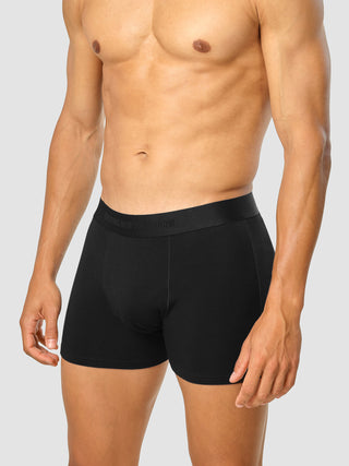 2 Pack Bamboo Viscose Boxer Black
