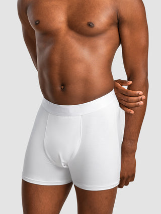 2 Pack Bamboo Viscose Boxer White
