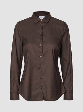 Women's Oxford Shirt Espresso Regular