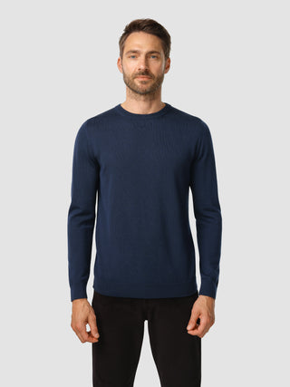 Premium Merino Crewneck Navy