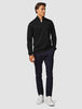 Premium Merino Half Zip Black