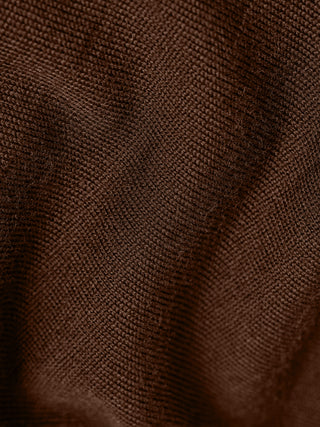 Premium Merino Half Zip Espresso