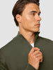 Premium Merino Half Zip Nightfall Green