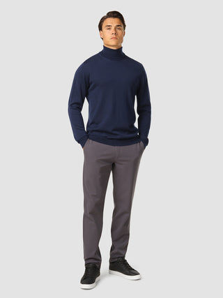 Premium Merino Turtleneck Navy