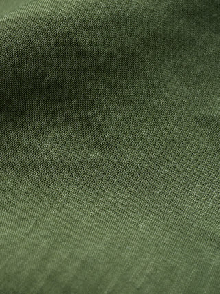 Refined Linen Long Sleeve Shirt Clover Green