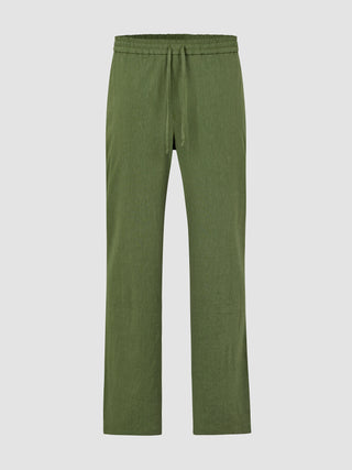 Refined Linen Pants Clover Green