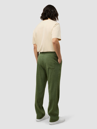 Refined Linen Pants Clover Green