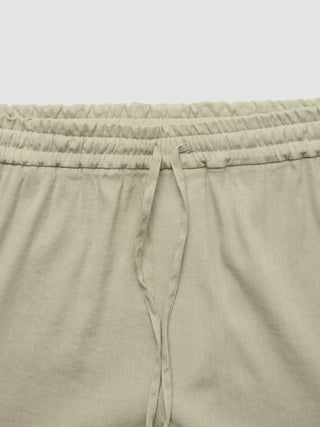 Refined Linen Pants Soft Sand