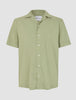 Refined Linen Bowling Short Sleeve Shirt Tea