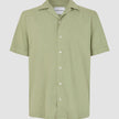 Refined Linen Bowling Short Sleeve Shirt Tea