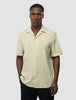 Refined Linen Bowling Short Sleeve Shirt Soft Sand