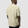 Refined Linen Bowling Short Sleeve Shirt Soft Sand