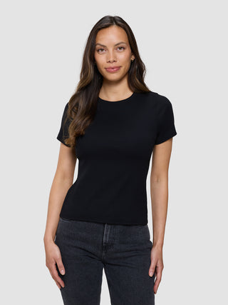 Rib T-Shirt Black