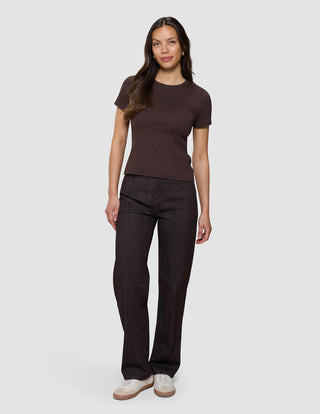 Women's Rib T-Shirt Espresso