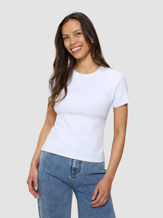 Rib T-Shirt White