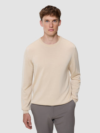 Seamless Premium Merino Knit Crewneck Birchwood