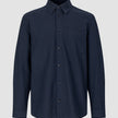Seersucker Casual Shirt Dark Navy