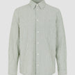 Seersucker Casual Shirt Green Stripes