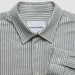 Seersucker Casual Shirt Green Stripes