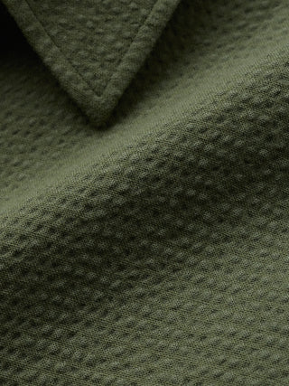Seersucker Casual Shirt Clover Green