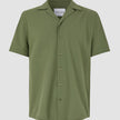 Seersucker Short Sleeve Shirt Clover Green