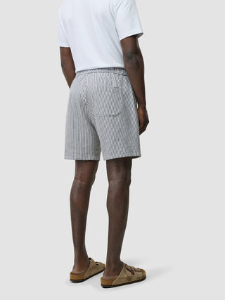 Seersucker Shorts Navy Stripes