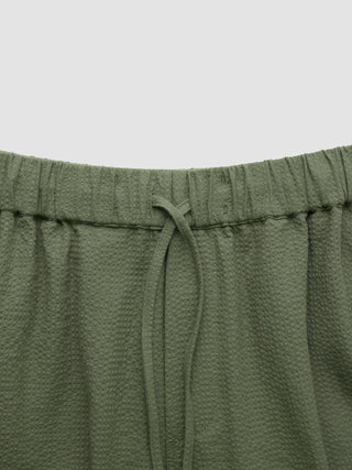 Seersucker Shorts Clover Green