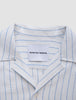 Seersucker Short Sleeve Shirt Blue Stripes