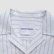 Seersucker Short Sleeve Shirt Blue Stripes