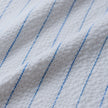 Seersucker Short Sleeve Shirt Blue Stripes
